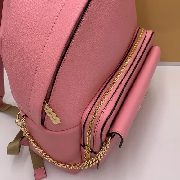 MICHAEL KORSMaisie Medium Pebbled Leather 2-in-1 Backpack Carnation NWT